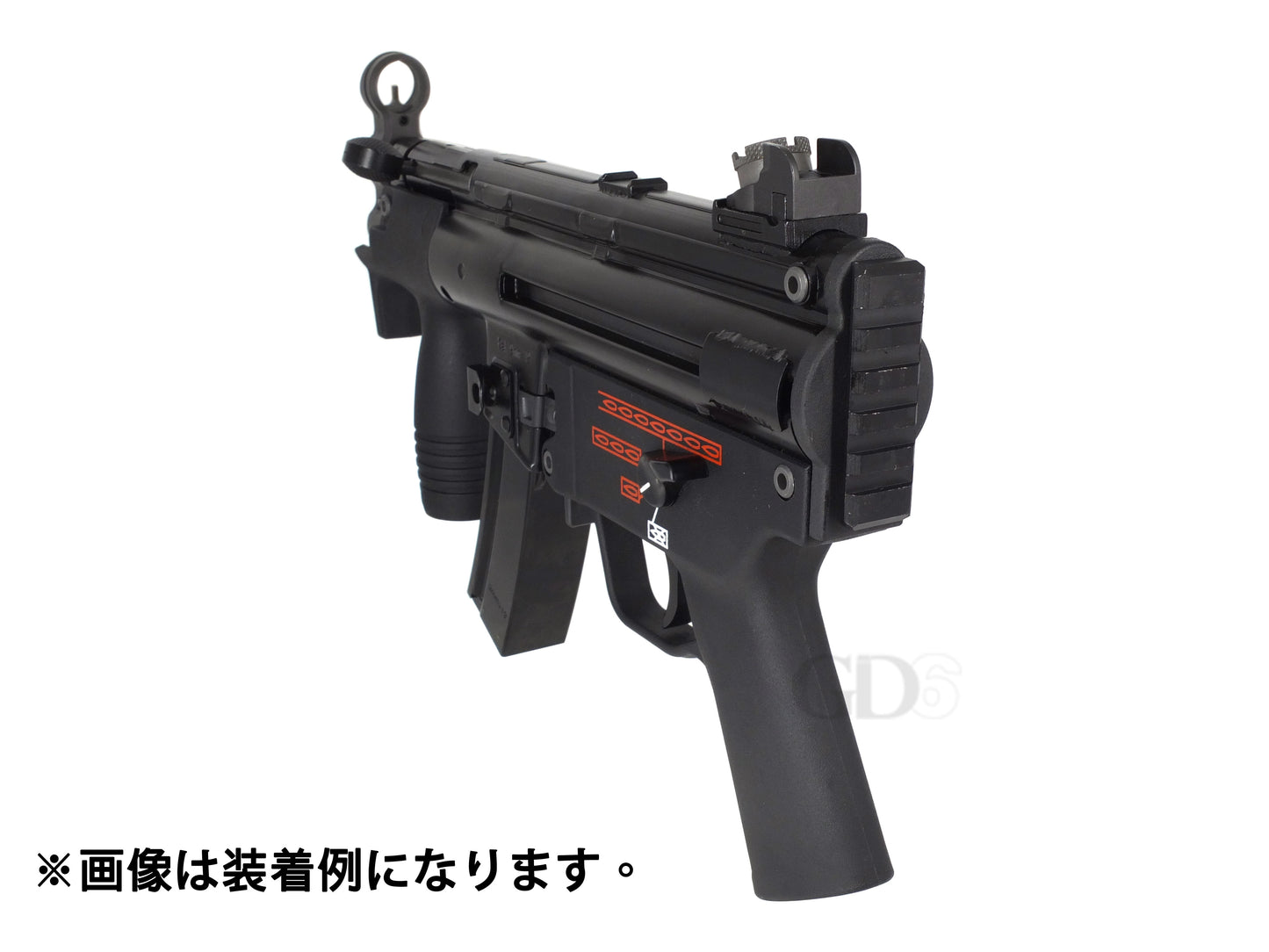 【GD6-JP製】WE APACHE MP5K ガスブローバックガン用 ピカティニーリアストックベース.