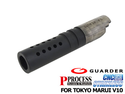 GUARDER 東京マルイ V10 用 ステンレス CNC 製 アウターバレル.