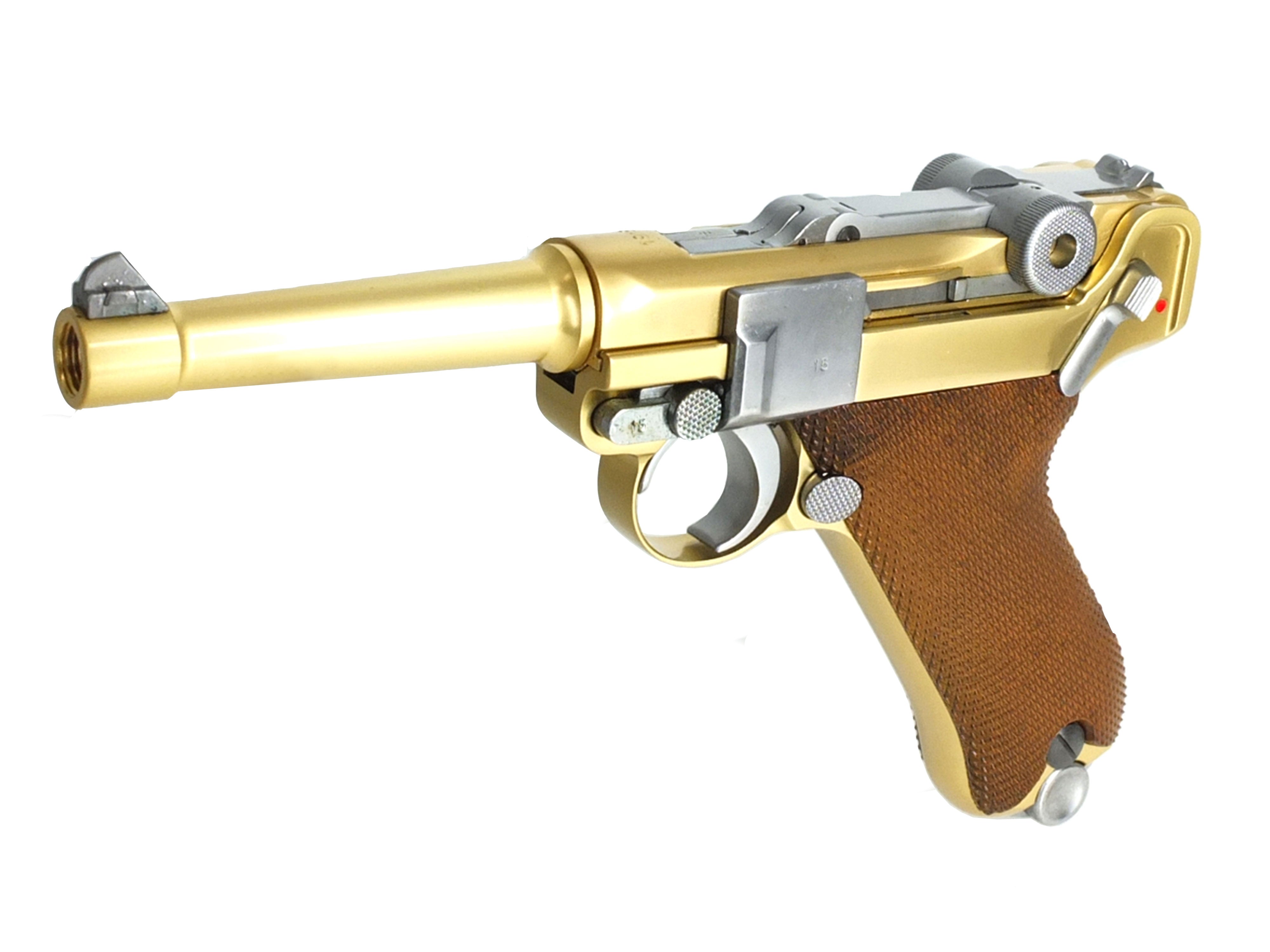 WE ルガー LUGER P08 4インチ ガスブローバック ハンドガン メタルパーツ セット. – GD6-JP