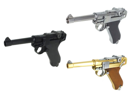 WE ルガー LUGER P08 4インチ ガスブローバック ハンドガン メタルパーツ セット.