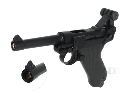 WE ルガー LUGER P08 4インチ ガスブローバック ハンドガン メタルパーツ セット.