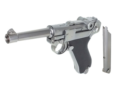 WE ルガー LUGER P08 4インチ ガスブローバック ハンドガン メタルパーツ セット.