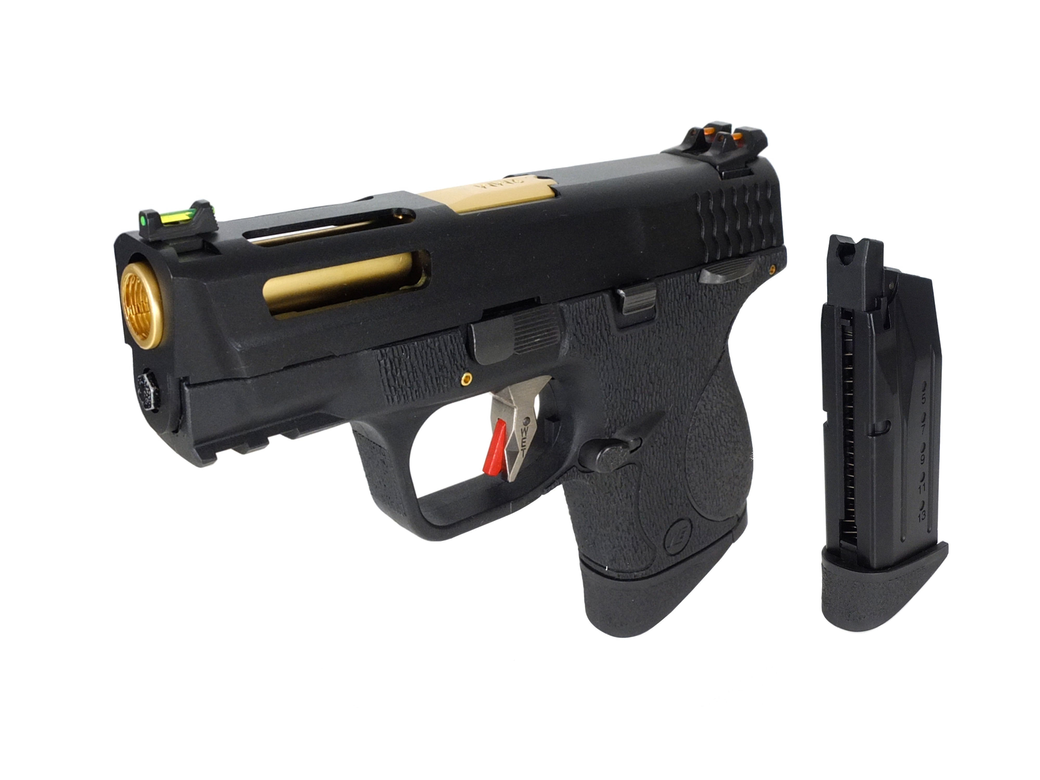 WE M&P 9 コンパクト T1B AUTO ガスブローバック ハンドガン. – GD6-JP