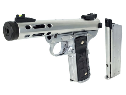 WE ギャラクシー Galaxy 1911 A シルバー フレーム Ver. ガスブローバック ハンドガン メタルパーツ セット.