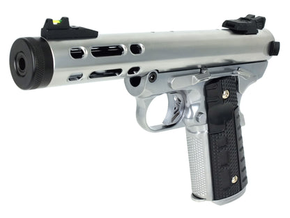 WE ギャラクシー Galaxy 1911 A シルバー フレーム Ver. ガスブローバック ハンドガン メタルパーツ セット.