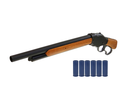 [ GD6-JP カスタム ] UDL ウィンチェスター M1887 6mm BB カスタム ライブシェル式 レバーアクション エアーショットガン.フェイクウッドバージョン.