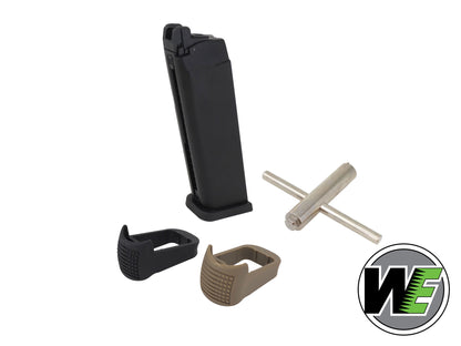 WE グロック G17 / G18 シリーズ ガスブローバック用  25発 CO2スペマガジン + バルブツール セット.